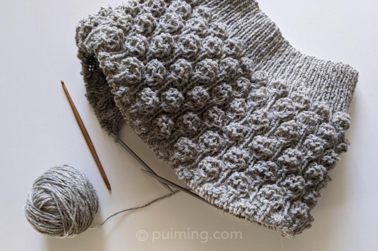 2020.11 Bubble Cardigan & Fingerless Gloves